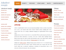 Tablet Screenshot of jahodove-recepty.cz